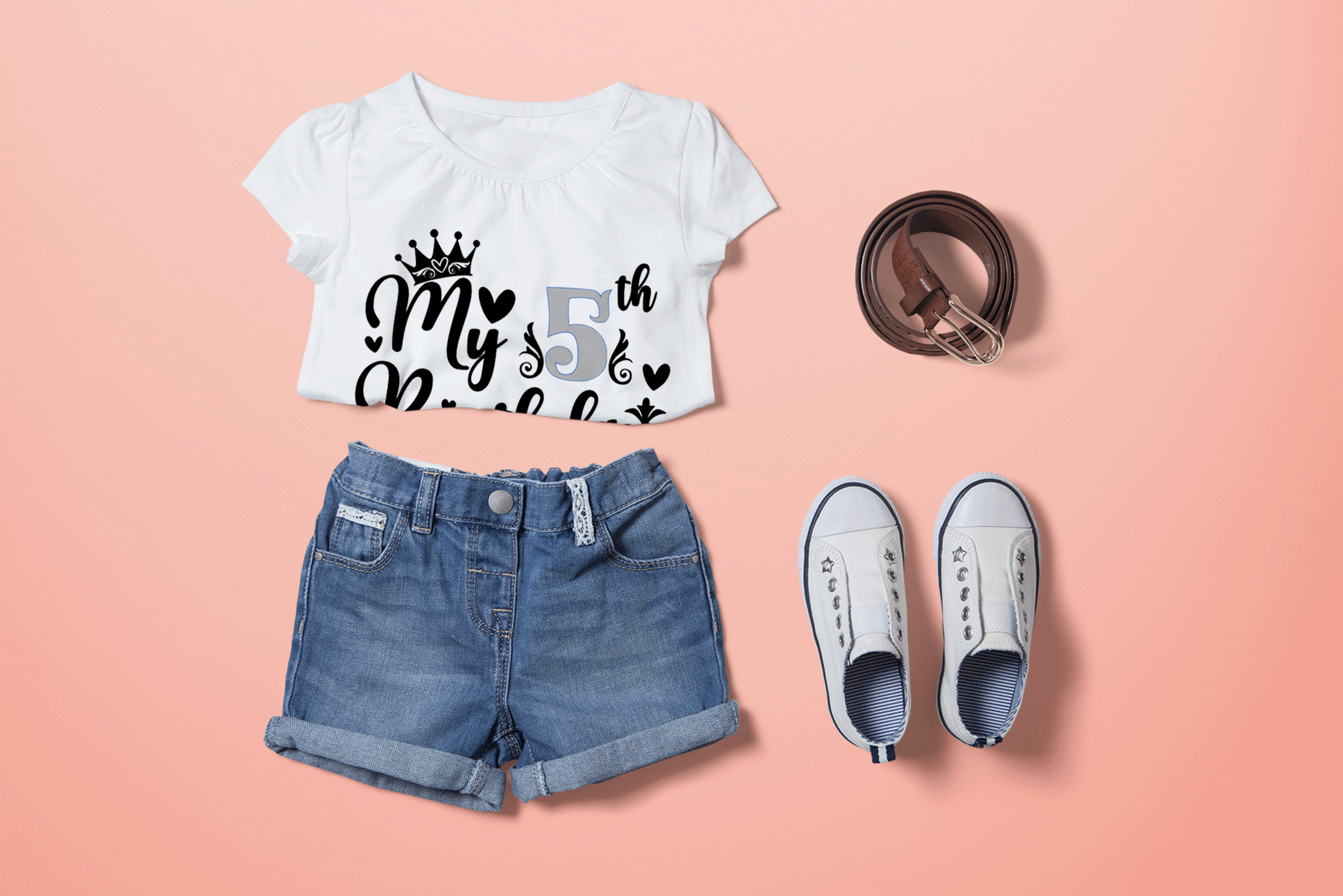 Camiseta para cumpleaños con corona de princesas - Designed4you - 3